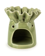 Candlelight Wax Burner Frill Rim - Green
