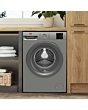 Beko BMN3WT3841S 8kg 1400 Spin RecycledTub Washing Machine - Silver
