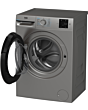 Beko BMN3WT3841S 8kg 1400 Spin RecycledTub Washing Machine - Silver
