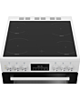 Beko EDC6731W 60cm Double Oven Electric Cooker with Vitroceramic Hob - White