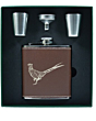 Bisley Flask And Cups Set 6Oz - Pheasant 
