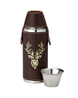 Bisley Hunters Flask 8Oz-Stag 
