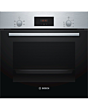 Bosch HHF113BR0B 59.4cm Serie 2 Built In Electric Single Oven with 3D Hot Air - Stainless Steel