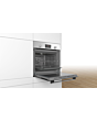 Bosch HHF113BR0B 59.4cm Serie 2 Built In Electric Single Oven with 3D Hot Air - Stainless Steel
