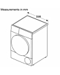 Bosch, Series 6 WQG24502GB 9kg Heat Pump Tumble Dryer - White