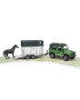 Bruder Land Rover Defender + Horse Trailer 02592
