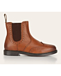 Catesby Boston Brogue Chelsea Boot Tan 