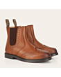Catesby Boston Brogue Chelsea Boot Tan 