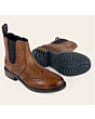 Catesby Sandringham Brogue Chelsea Boot Tan 