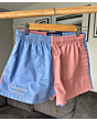 Gibsons Harlequin Shorts Salmon Pink/Blue 