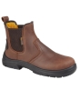 Grafters Wide Fit Safety Dealer Boot-Brown