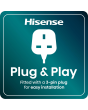 Hisense BI622AXPGUK Built In Electric Oven 59.5cm Black Steel