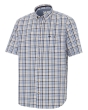 Hoggs Aberdour Short Sleeve Checked Shirt - Blue/Corn