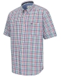 Hoggs Aberdour Short Sleeve Checked Shirt - Green/Red