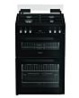 Hotpoint HDG6GDCB1 60cm Double Oven Gas Cooker with Gas Hob - Black