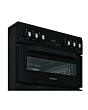 Hotpoint HDG6GDCB1 60cm Double Oven Gas Cooker with Gas Hob - Black