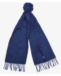 Barbour Plain Lambswool Scarf - Navy 