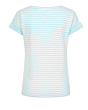 Lazy Jacks Roll Sleeve Top Spearmint Stripe