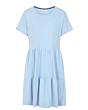 Lazy Jacks Short Tiered Dress Sky
