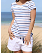 Lazy Jacks Breton Top Blue Stripe