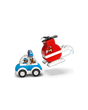 LEGO Duplo Fire Helicopter + Police Car