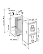 Liebherr IKGN51VE03 55.9cm 70/30 Integrated Frost Free Fridge Freezer - Fixed Hinge