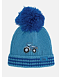 Lighthouse Bobbie Hat Blue Tractor 