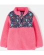 Cassie Fleece Pink With Floral Print 