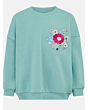 Lighthouse Flora Sweatshirt Pastel Teal 