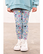 Lighthouse Mollie Leggings Pastel Teal Floral 