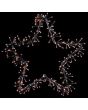 60cm Gold Star Cluster with 240 Warm White LEDs and Timer