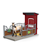 Schleich Farm World - Pony Box With Mustang Mare 42724