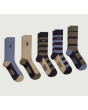 Schoffel Bamboo Sock Box Of 5 - Oakham Mix 