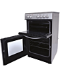 Statesman EDC50S 50cm Atlas Electric Double Oven with Ceramic Hob - Silver