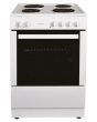 Statesman NAPIER60EW 60cm Single Cavity Electric Cooker with Plate Hob - White