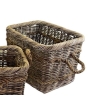 The Brass World RB523M Rattan Double Rope Basket (Rectangular)  - Medium 