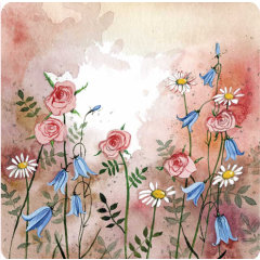Alex Clark Coaster - Meadow Flowers