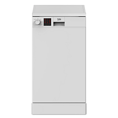 Beko DVS05C20W 45cm Slimline Freestanding Dishwasher - 10 Place Settings  
