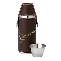 Bisley Hunters Flask 8Oz-Pheasant 