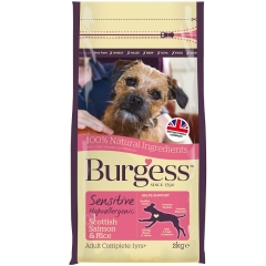 BURGESS Sensitive Salmon- Rice dog food 12.5kg 