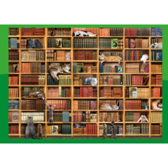Cobble Hill Jigsaw Cat Library 1000 Piece