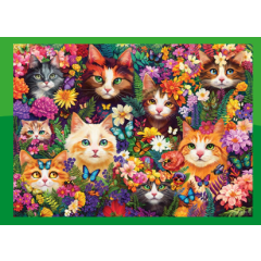 Cobble Hill Jigsaw Blooming Whiskers 1000 Piece