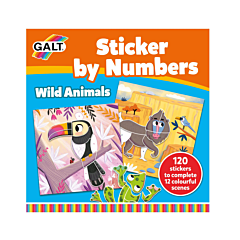 Galt Sticker By Numbers Wild Animls