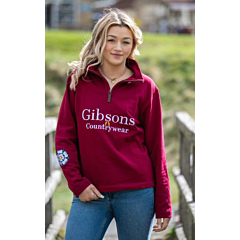 Ruby 1/4 Zip Pullover Burgundy 