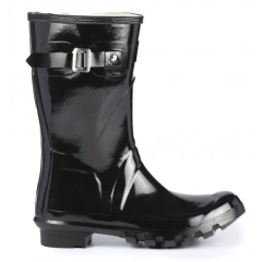 Lunar Sweden Black Wellington Boots