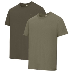 Hoggs Sandwood 2 Pack T-Shirts - Forest / Lovat