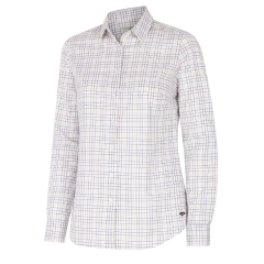 Callie Twill Check Shirt - White/Green/Yellow