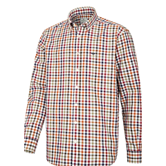 Hoggs of Fife Douglas Twill Shirt Rust/Olive 