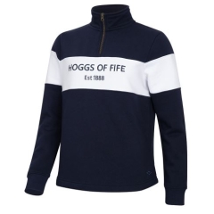 Hoggs Dumfries 1888 Ladies 1/4 Zip - Navy/White 