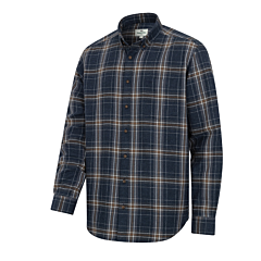 Hoggs Pitlessie Flannel Shirt Blue/Brown/White 